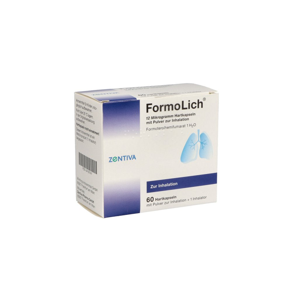 Das Produktfoto zeigt Formolich 12 Mikrogramm Hartkaps.M.Plv.Z.Inhal. (60 stk) PZN 04100141