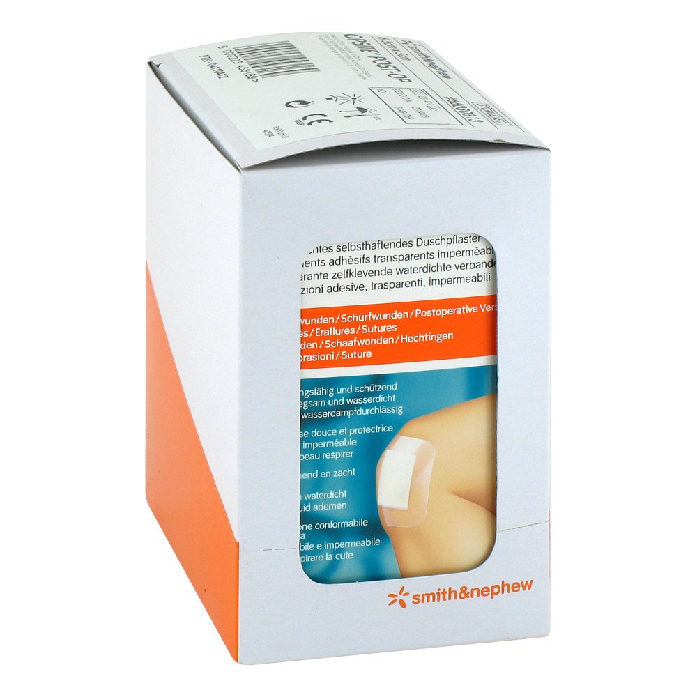 Das Produktfoto zeigt Opsite Post-Op 5x6,5 Cm Verband (6X5 stk) PZN 04110412