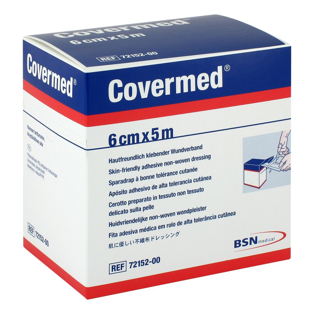 Das Produktfoto zeigt Covermed Pflaster Meterware 6 Cmx5 M Rolle (1 stk) PZN 04110955