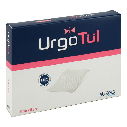 Das Produktfoto zeigt Urgotül 5x5 Cm Wundgaze (10 stk) PZN 04114203