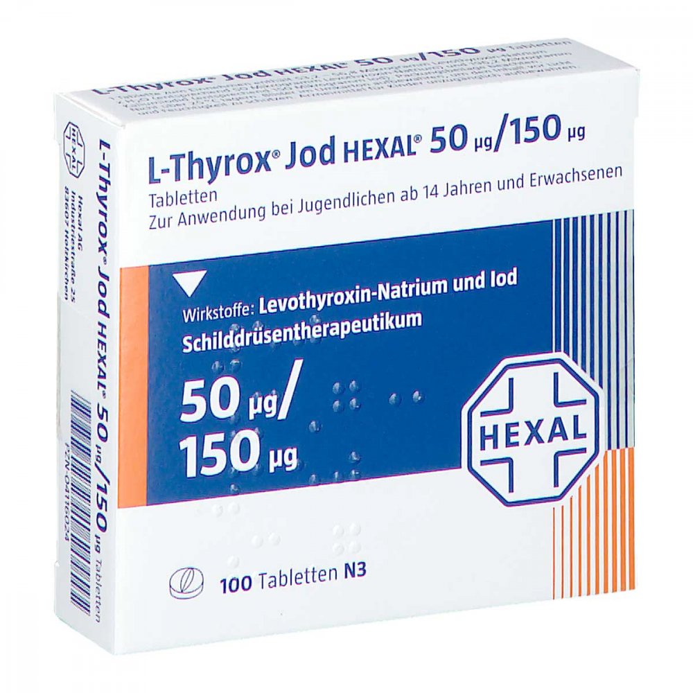 L-Thyrox Jod Hexal 50/150 Tabletten (100 stk)