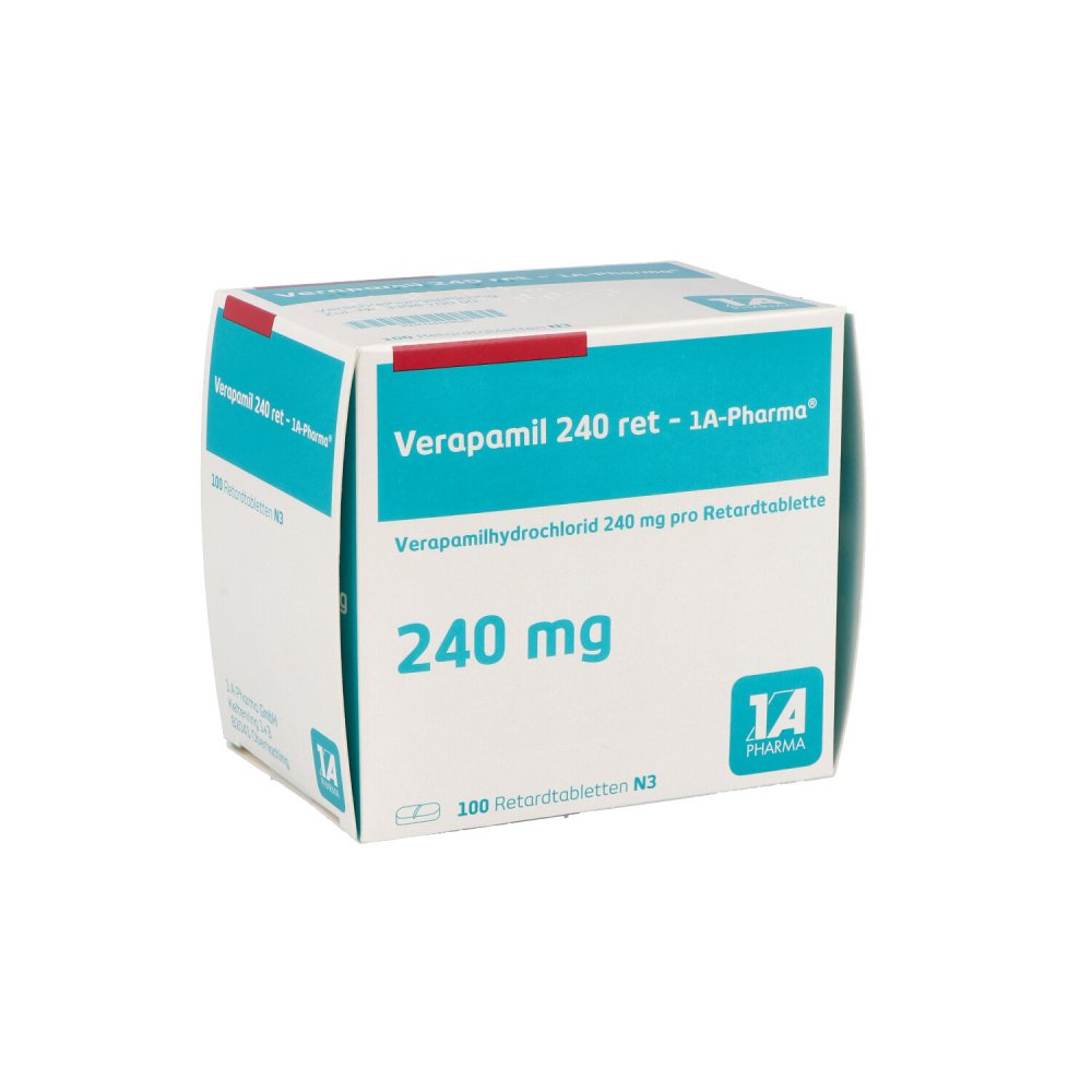 Verapamil 240 Retard-1a Pharma Tabl. (100 stk)