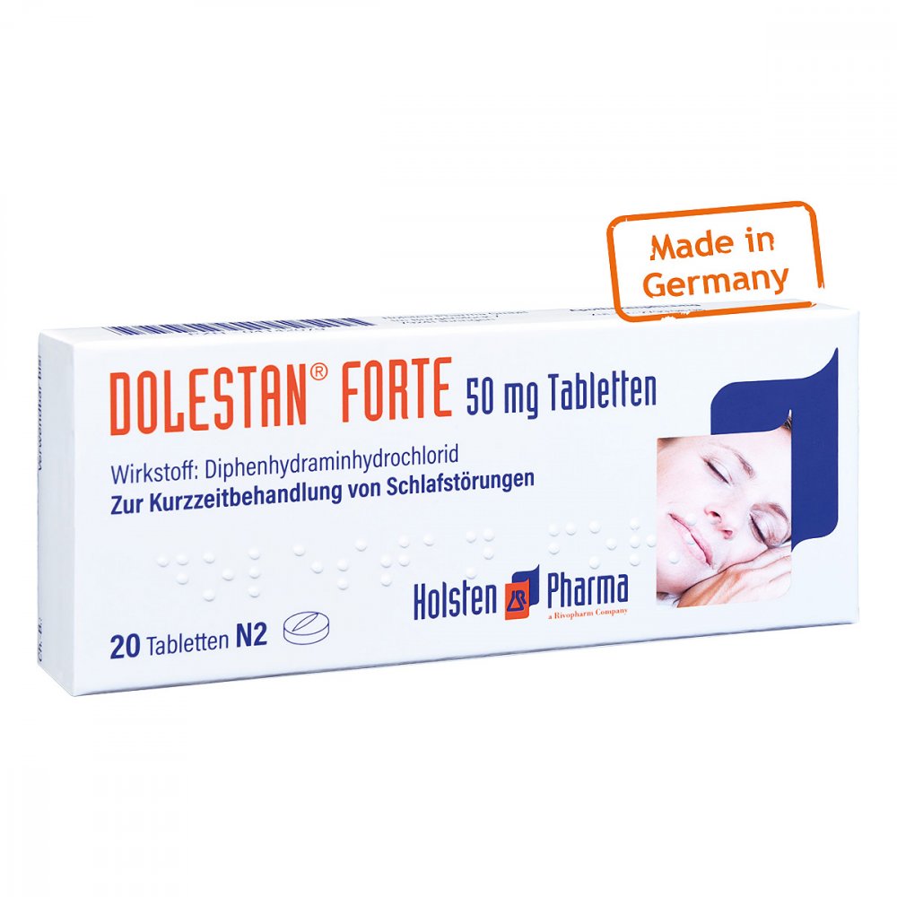 Das Produktfoto zeigt Dolestan Forte Tabletten (20 stk) PZN 04142079