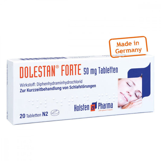 Das Produktfoto zeigt Dolestan Forte Tabletten (20 stk) PZN 04142079