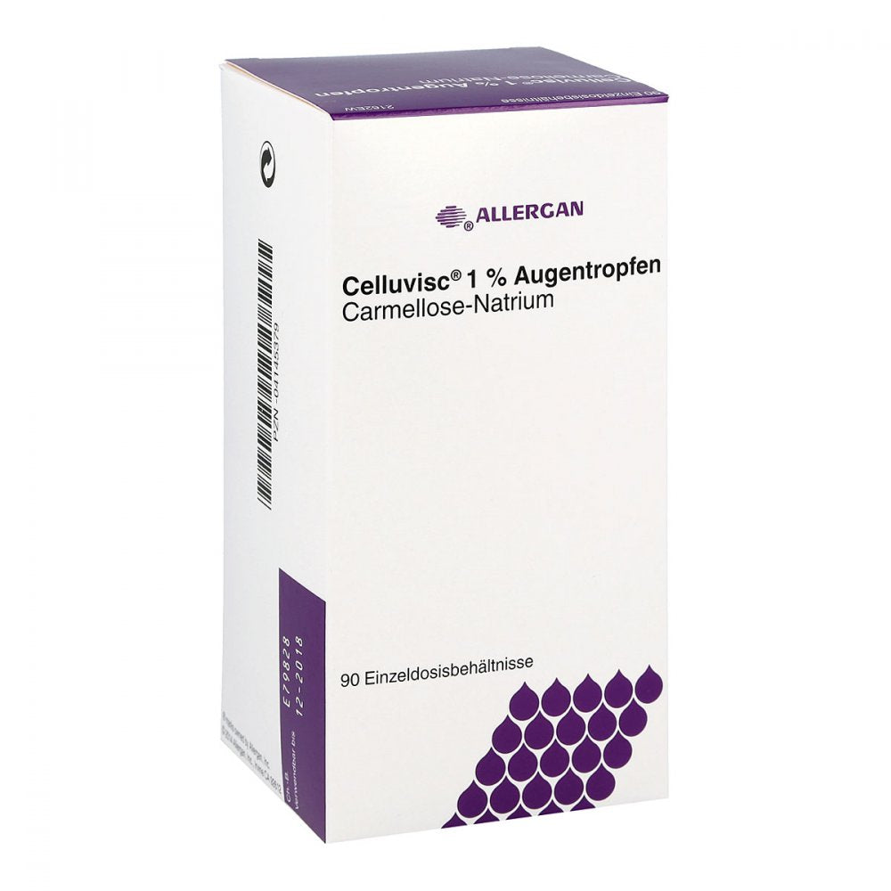 Das Produktfoto zeigt Celluvisc 1% Augentropfen (90X0.4 ml) PZN 04145379