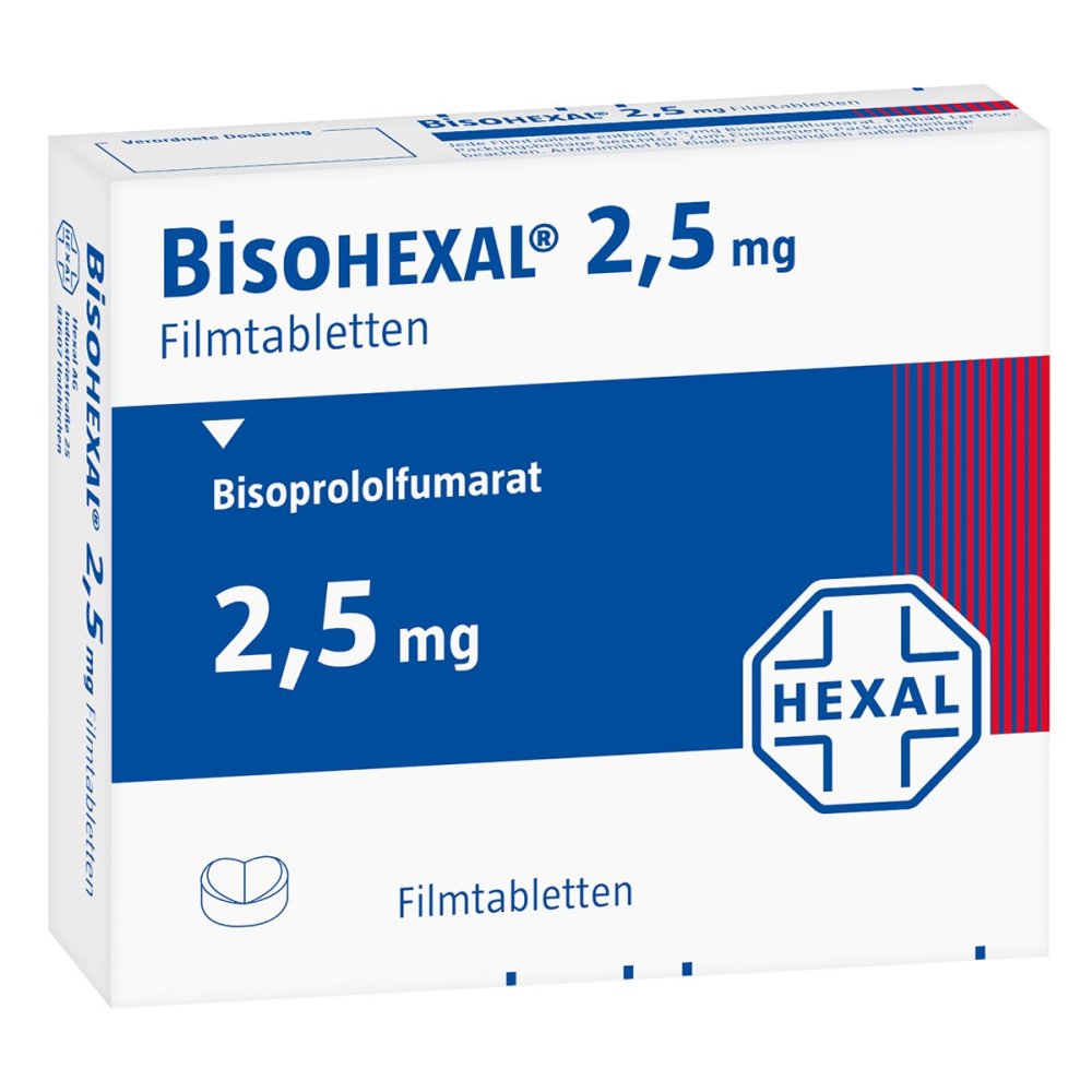 Bisohexal 2,5 Mg Filmtabletten (100 stk)
