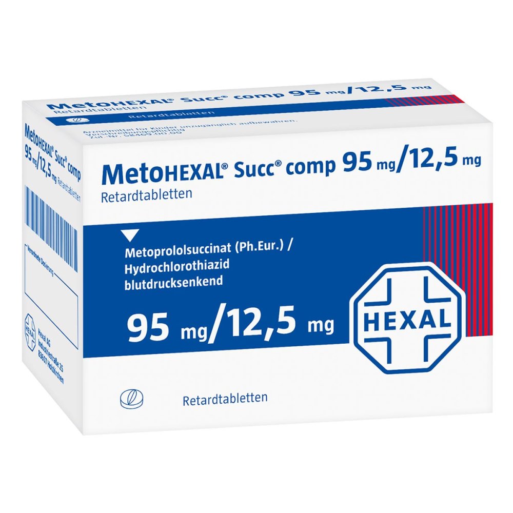Metohexal Succ Comp. 95mg/12,5mg Retardtabletten (100 stk)
