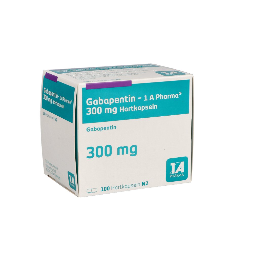 Das Produktfoto zeigt Gabapentin-1a Pharma 300 Mg Hartkapseln (100 stk) PZN 04170667