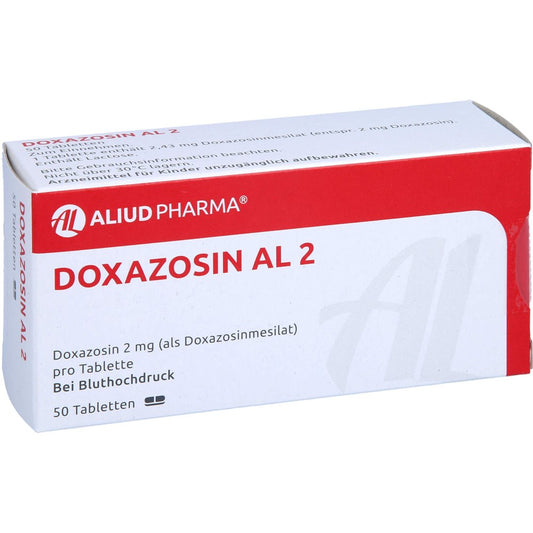 Das Produktfoto zeigt Doxazosin Al 2 Tabletten (50 stk) PZN 04173105