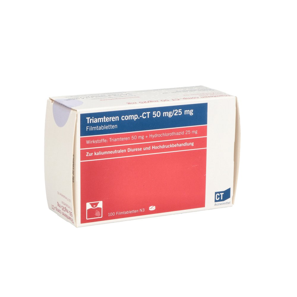 Triamteren Comp.-Ct 50 Mg/25 Mg Filmtabletten (100 stk)