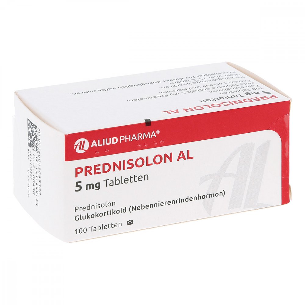 Prednisolon Al 5 Mg Tabletten (100 stk)