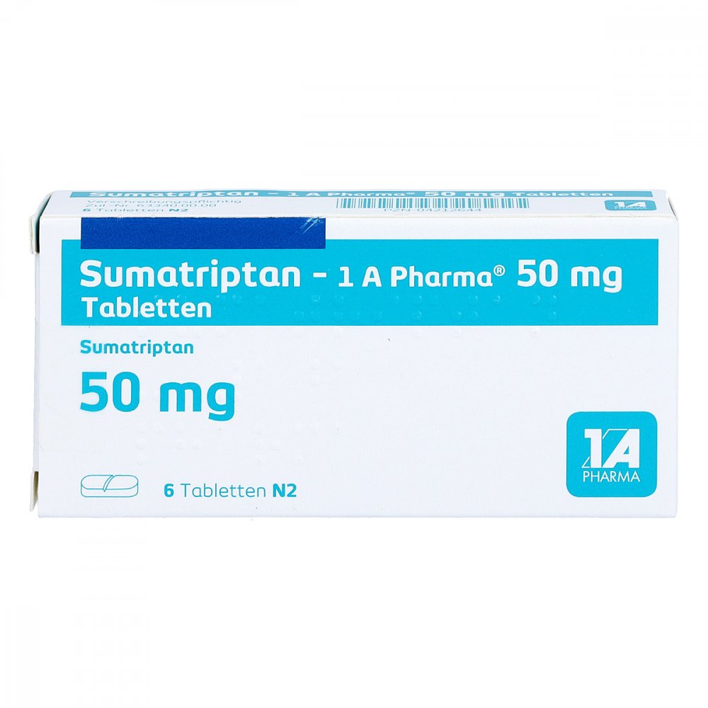 Sumatriptan-1a Pharma 50 Mg Tabletten (6 stk)