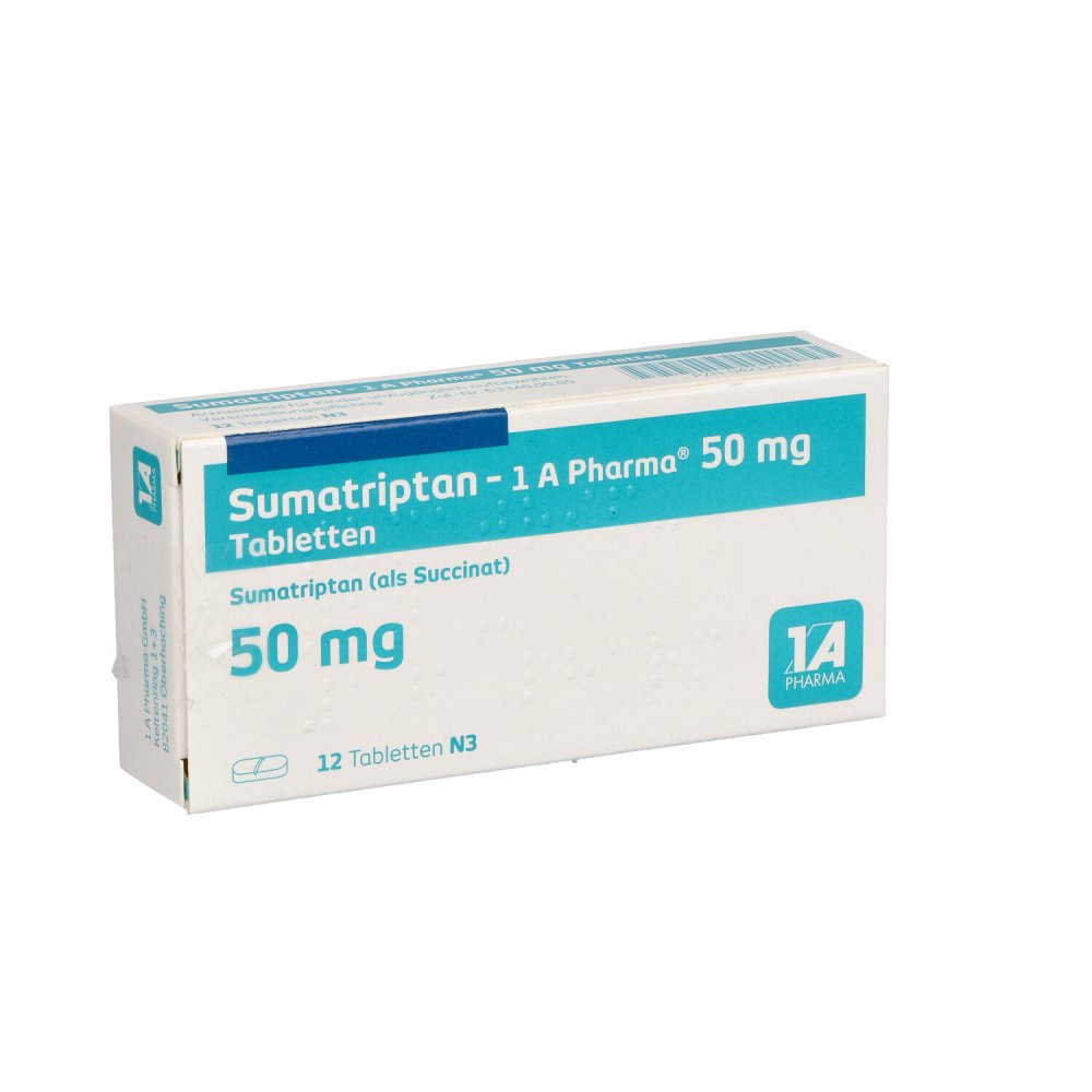 Sumatriptan-1a Pharma 50 Mg Tabletten (12 stk)