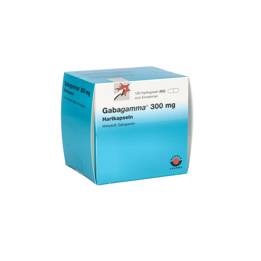 Das Produktfoto zeigt Gabagamma 300 Mg Hartkapseln (100 stk) PZN 04215447