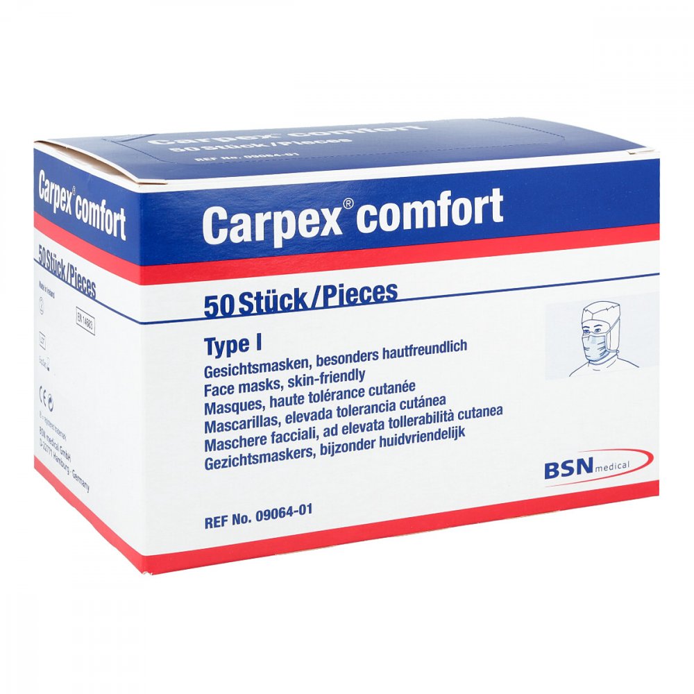 Carpex Comfort Typ 1 Op-Maske (50 stk)