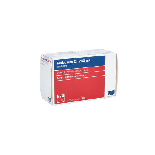 Das Produktfoto zeigt Amiodaron-Ct 200 Mg Tabletten (100 stk) PZN 04251130