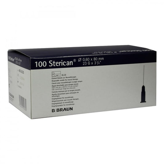 Das Produktfoto zeigt Sterican Kanülen 23 Gx3 1/5 0,6x80 Mm (100 stk) PZN 04291431