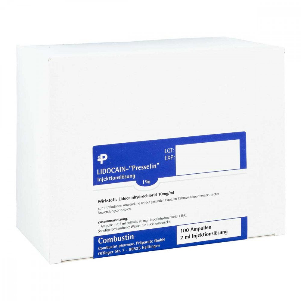 Lidocain Presselin 1% Injektionslösung Ampullen (100X2 ml)