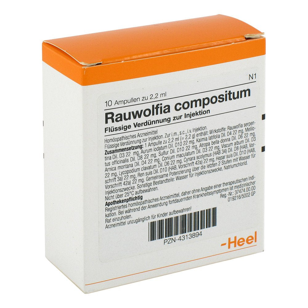 Das Produktfoto zeigt Rauwolfia Compositum Ampullen (10 stk) PZN 04313894