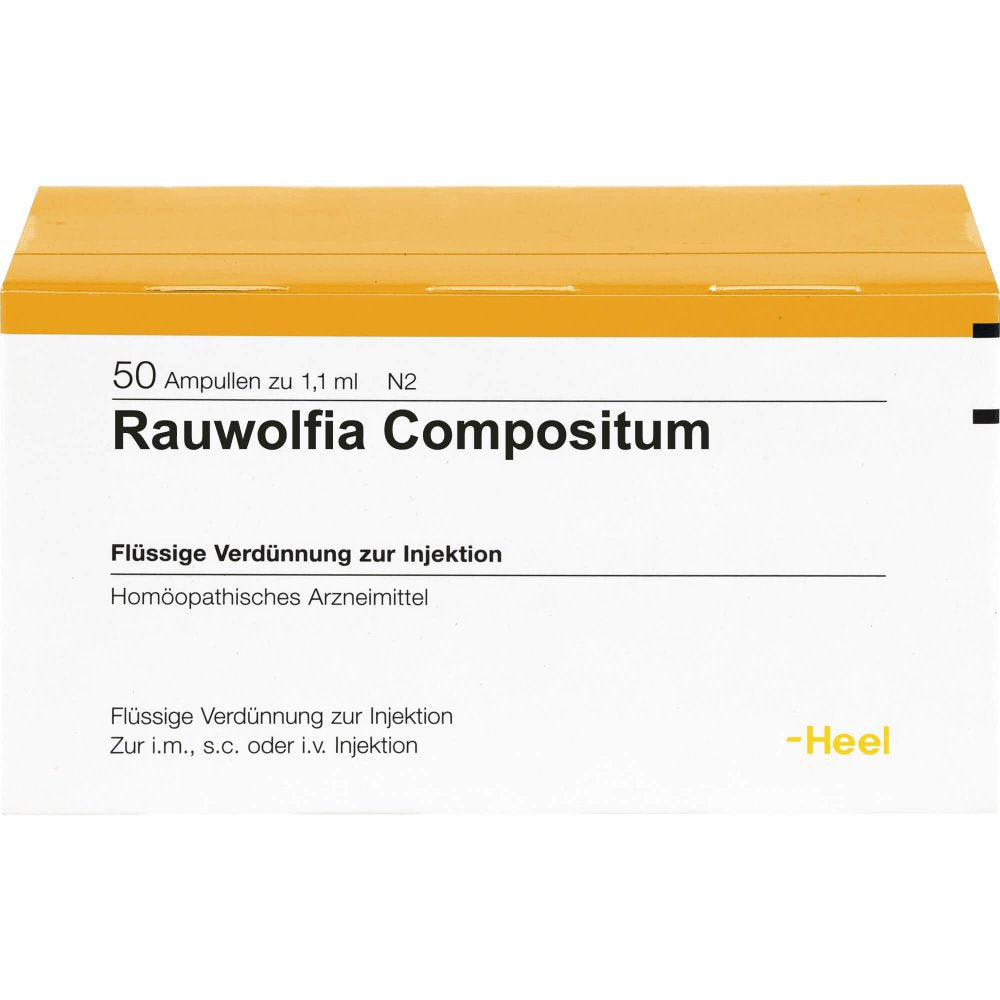 Das Produktfoto zeigt Rauwolfia Compositum Ampullen (50 stk) PZN 04313902