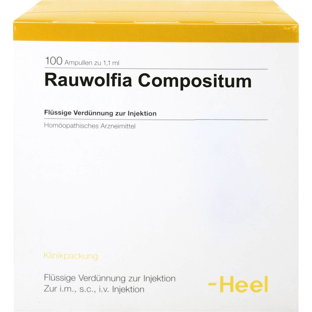 Das Produktfoto zeigt Rauwolfia Compositum Ampullen (100 stk) PZN 04313919
