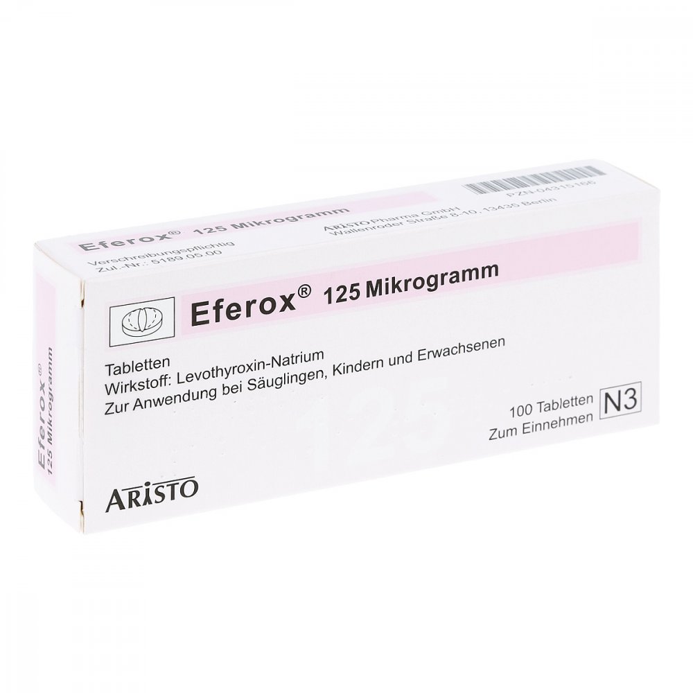 Eferox 125 Mikrogramm Tabletten (100 stk)