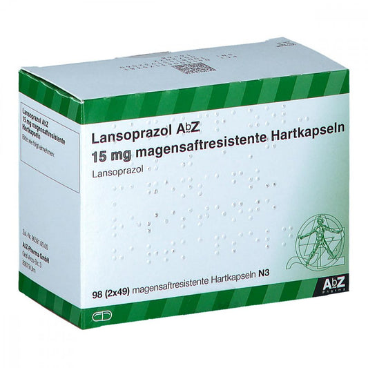 Lansoprazol Abz 15 Mg Magensaftres.Hartkaps. (98 stk)