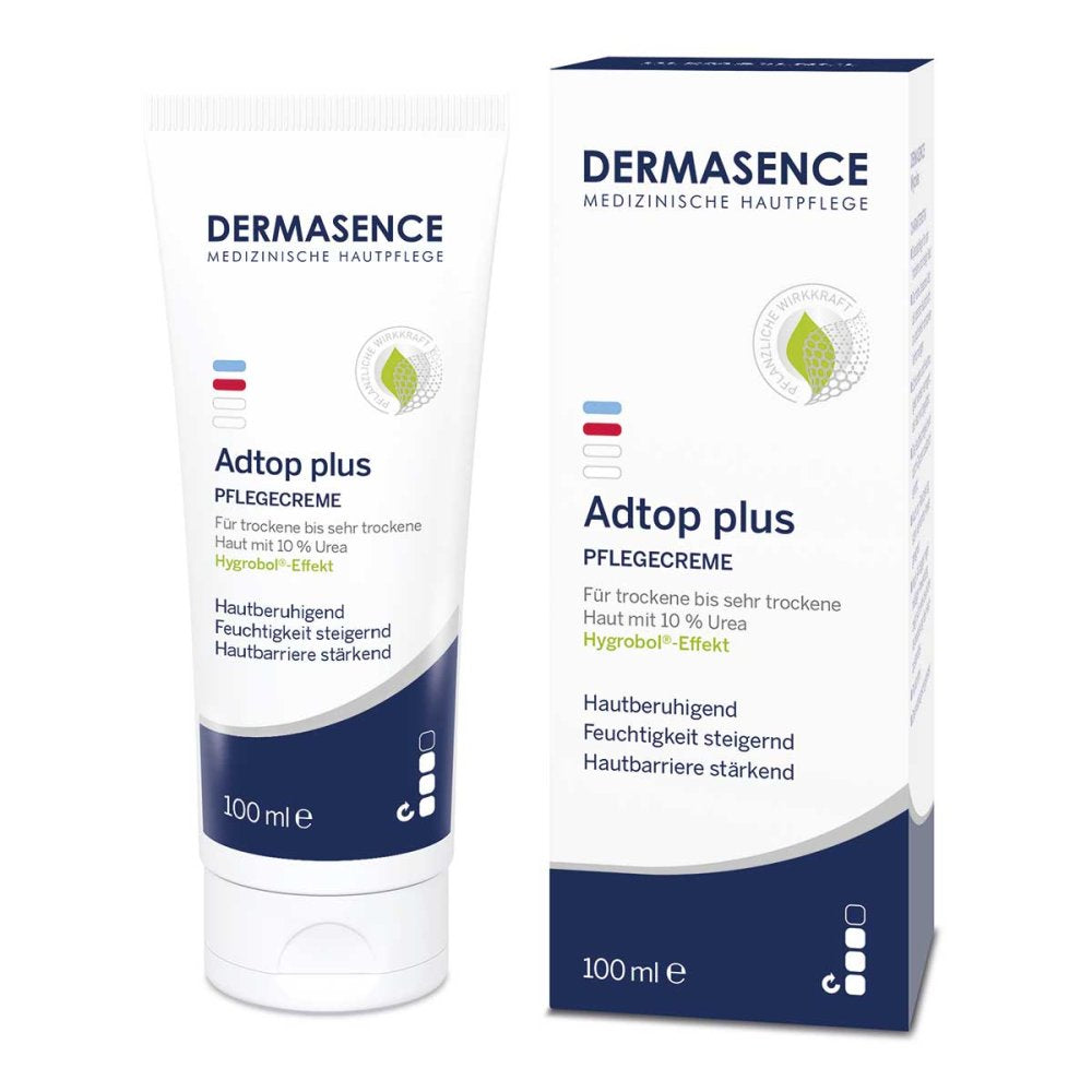 Das Produktfoto zeigt Dermasence Adtop Plus Creme (100 ml) PZN 04320813