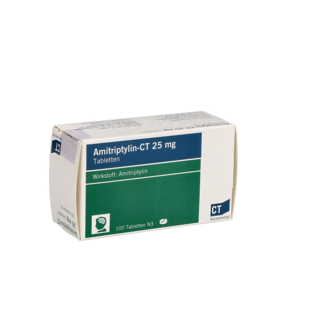 Das Produktfoto zeigt Amitriptylin-Ct 25 Mg Tabletten (100 stk) PZN 04329613