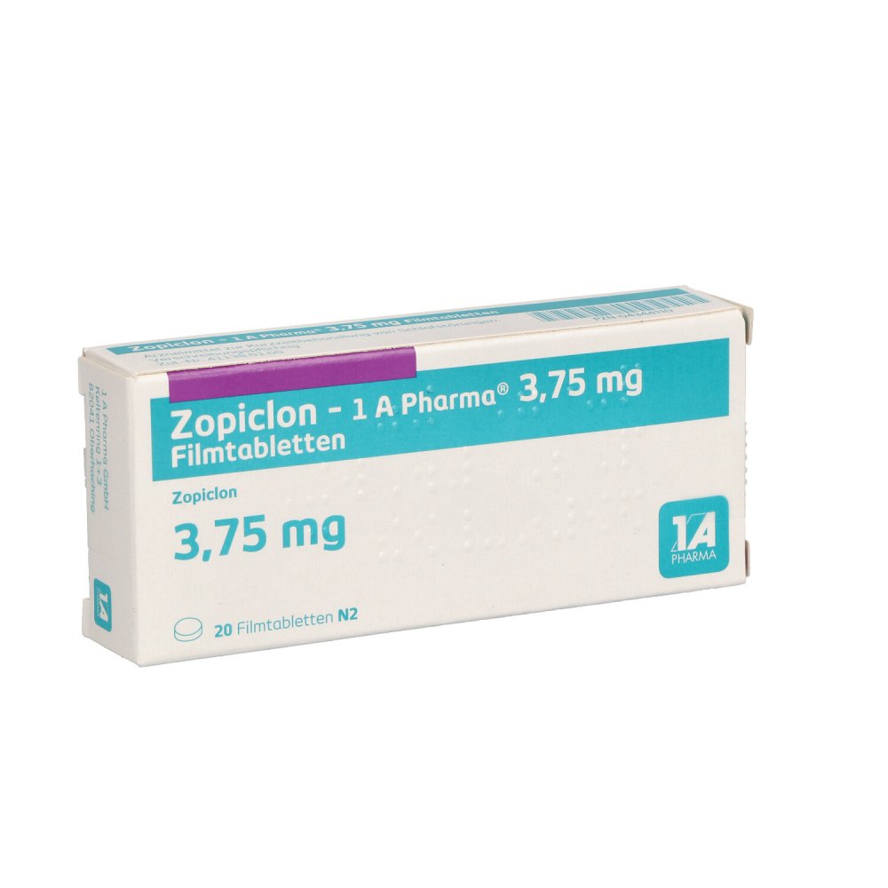 Zopiclon-1a Pharma 3,75 Mg Filmtabletten (20 stk)