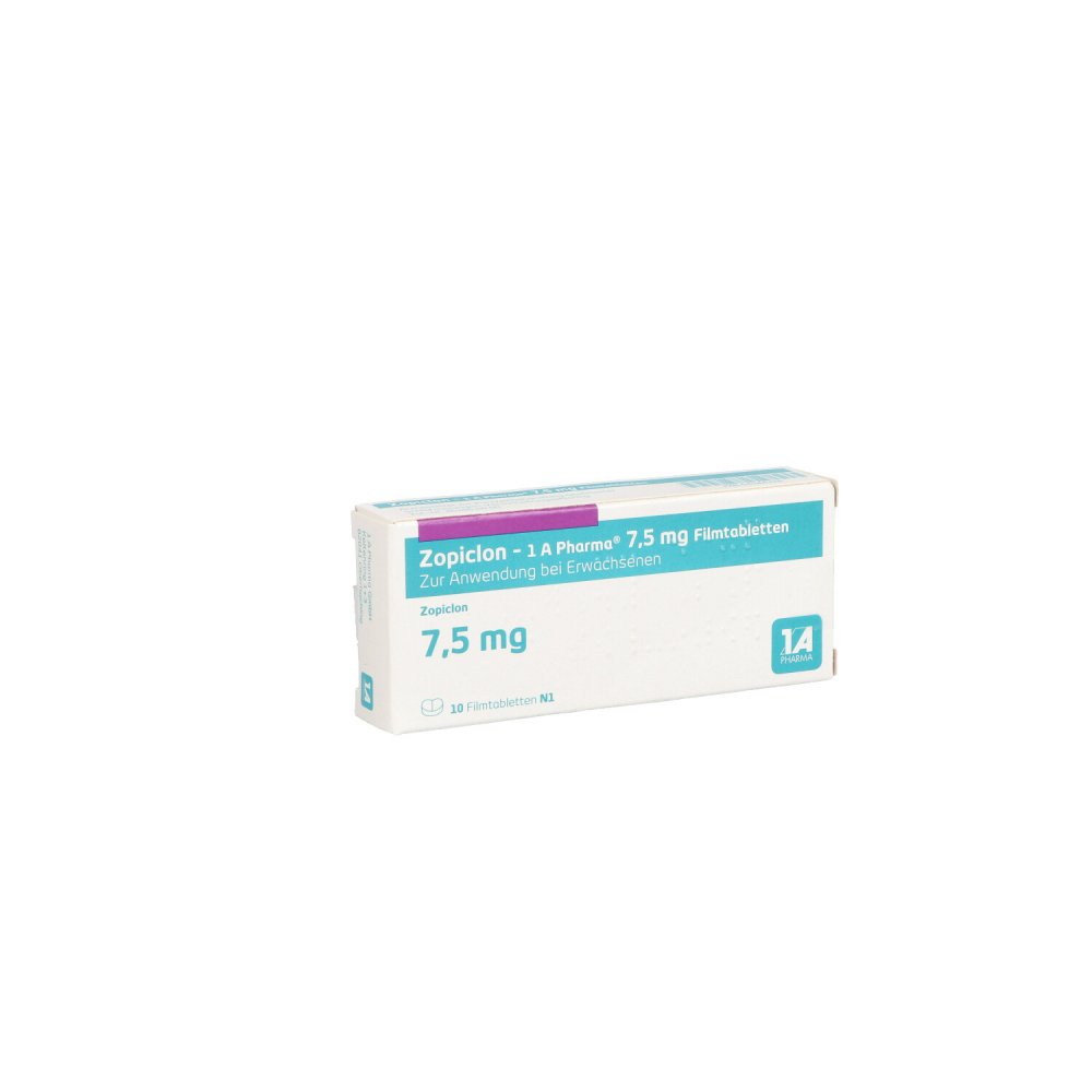 Zopiclon-1a Pharma 7,5 Mg Filmtabletten (10 stk)