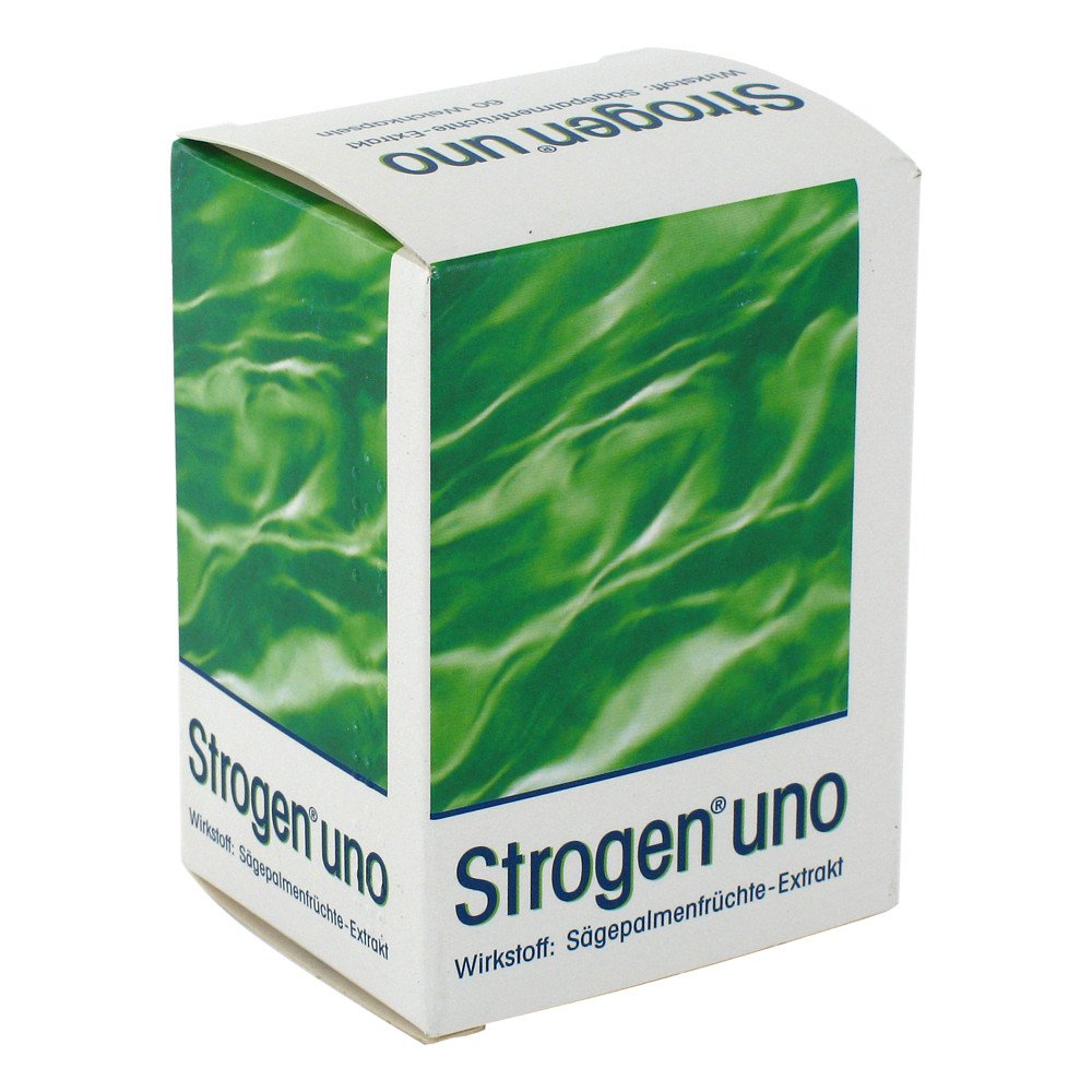 Das Produktfoto zeigt Strogen Uno Weichkapseln (60 stk) PZN 04347077