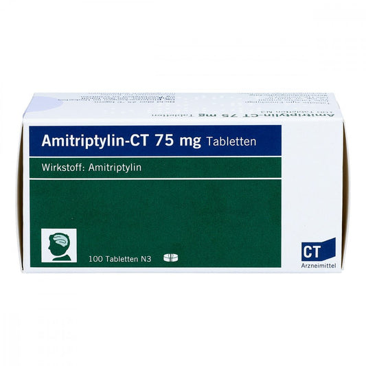 Das Produktfoto zeigt Amitriptylin-Ct 75 Mg Tabletten (100 stk) PZN 04355697