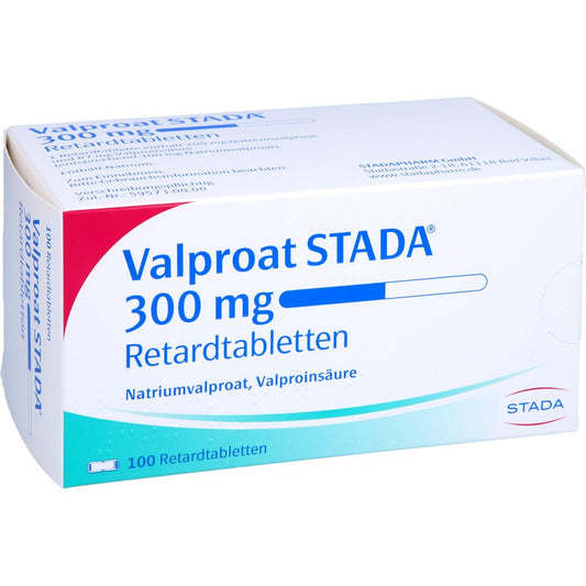 Das Produktfoto zeigt Valproat Stada 300 Mg Retardtabletten (100 stk) PZN 04367105