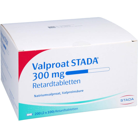 Das Produktfoto zeigt Valproat Stada 300 Mg Retardtabletten (200 stk) PZN 04367111