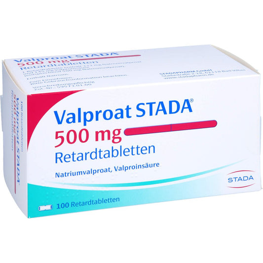 Das Produktfoto zeigt Valproat Stada 500 Mg Retardtabletten (100 stk) PZN 04367134