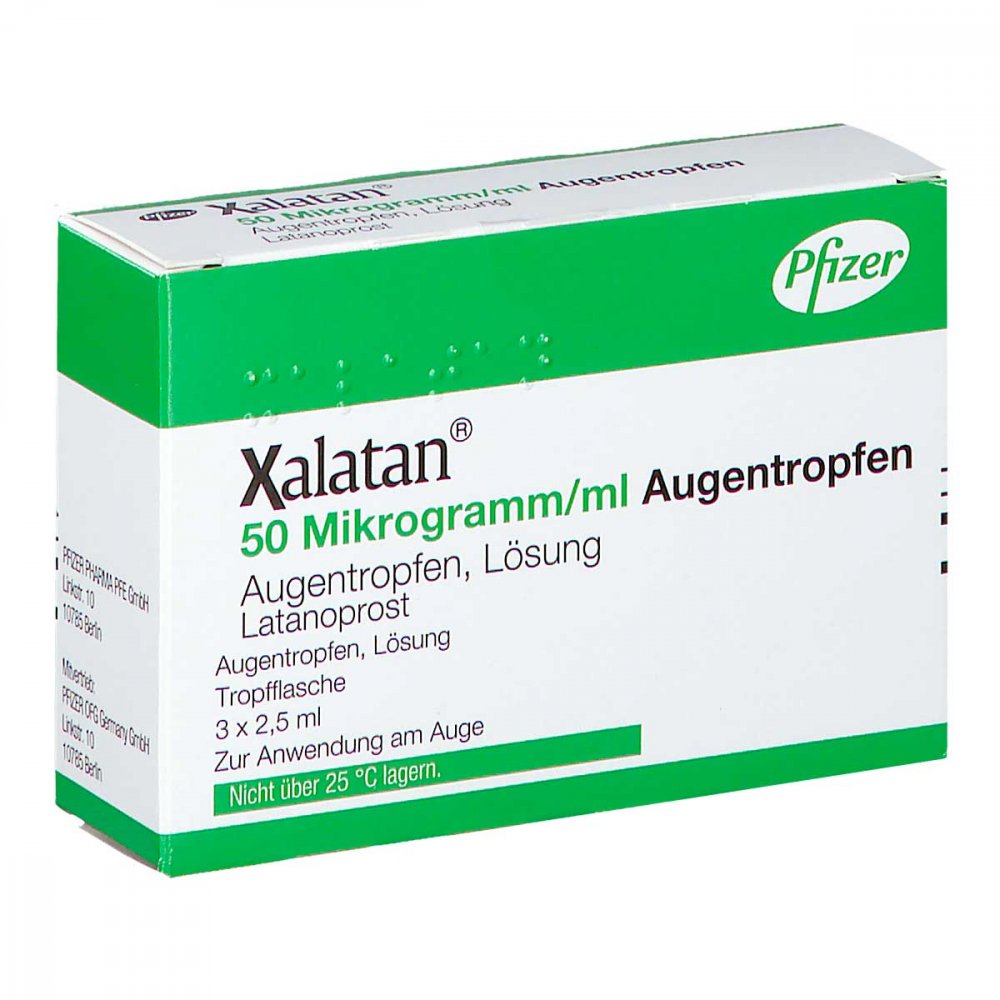 Xalatan 50 Mikrogramm/Ml Augentropfen (3X2.5 ml)