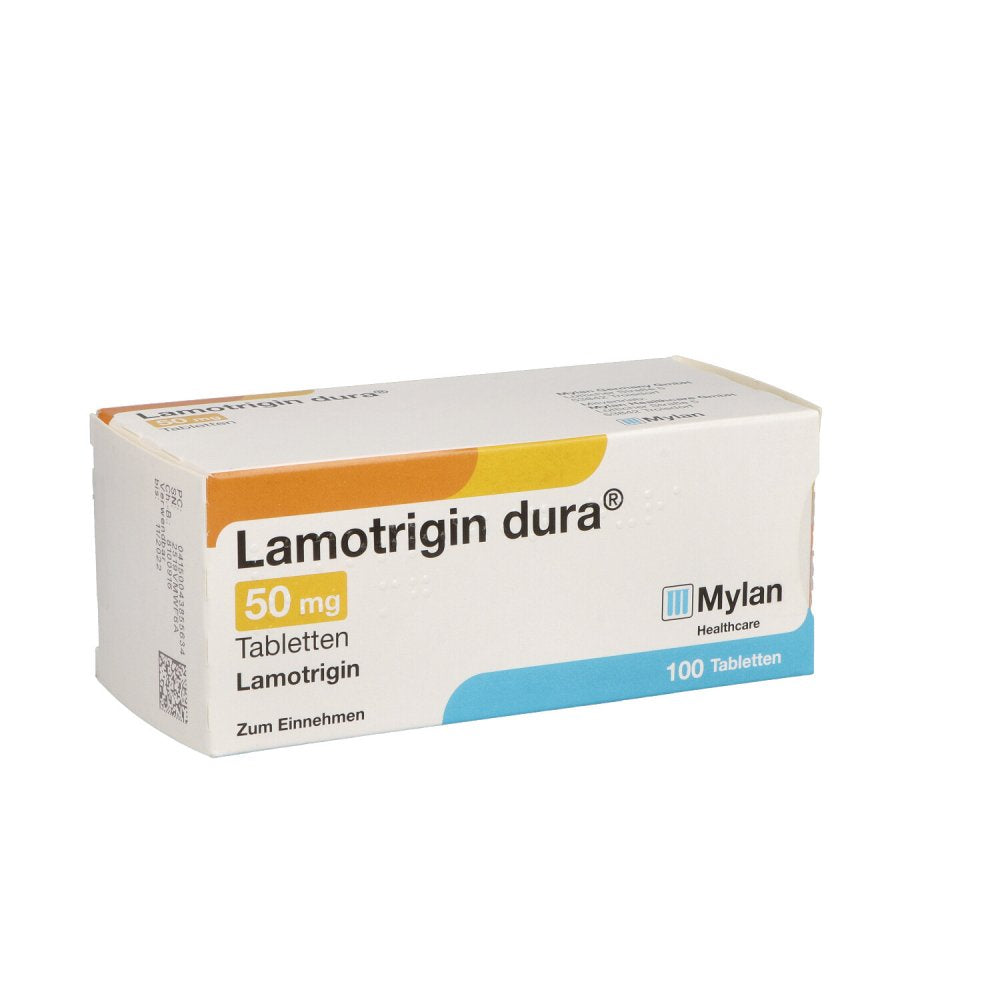 Das Produktfoto zeigt Lamotrigin Dura 50 Mg Tabletten (100 stk) PZN 04385563