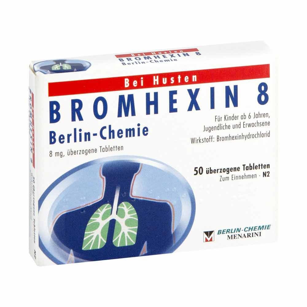 Bromhexin 8 Berlin Chemie Überzogene Tabletten (50 stk)