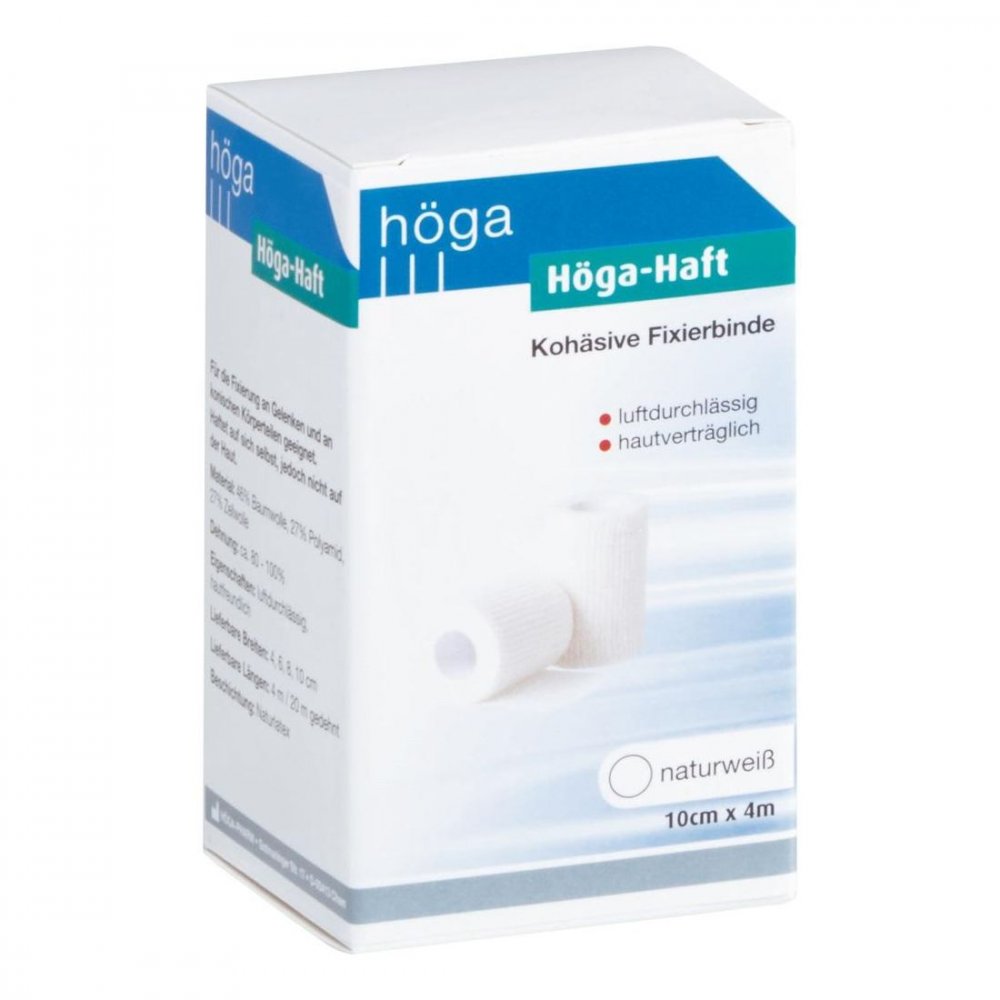 Das Produktfoto zeigt Höga-Haft Fixierbinde 10 Cmx4 M (1 stk) PZN 04401090