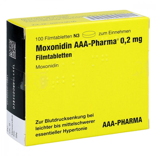 Moxonidin Aaa-Pharma 0,2 Mg Filmtabletten (100 stk)