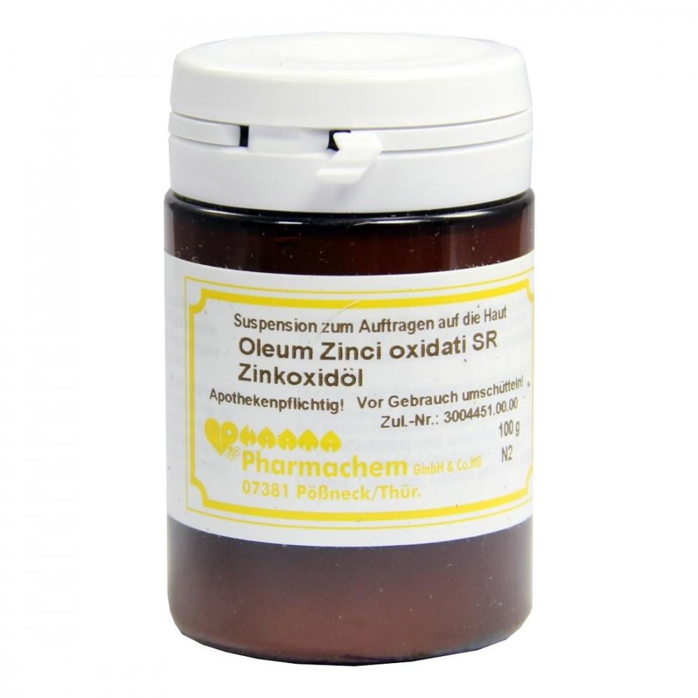 Das Produktfoto zeigt Oleum Zinci Oxidati Sr (100 g) PZN 04412142