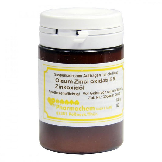 Das Produktfoto zeigt Oleum Zinci Oxidati Sr (100 g) PZN 04412142