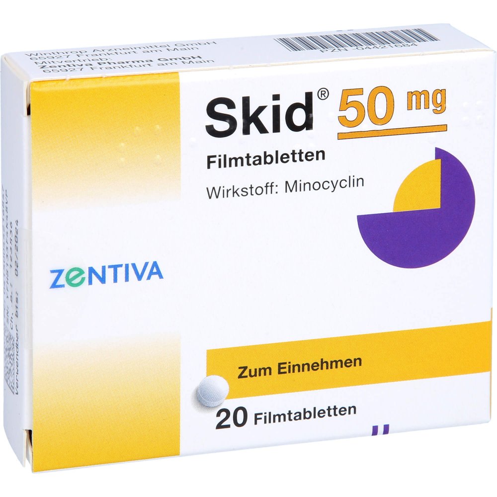 Das Produktfoto zeigt Skid Filmtabletten (20 stk) PZN 04421684