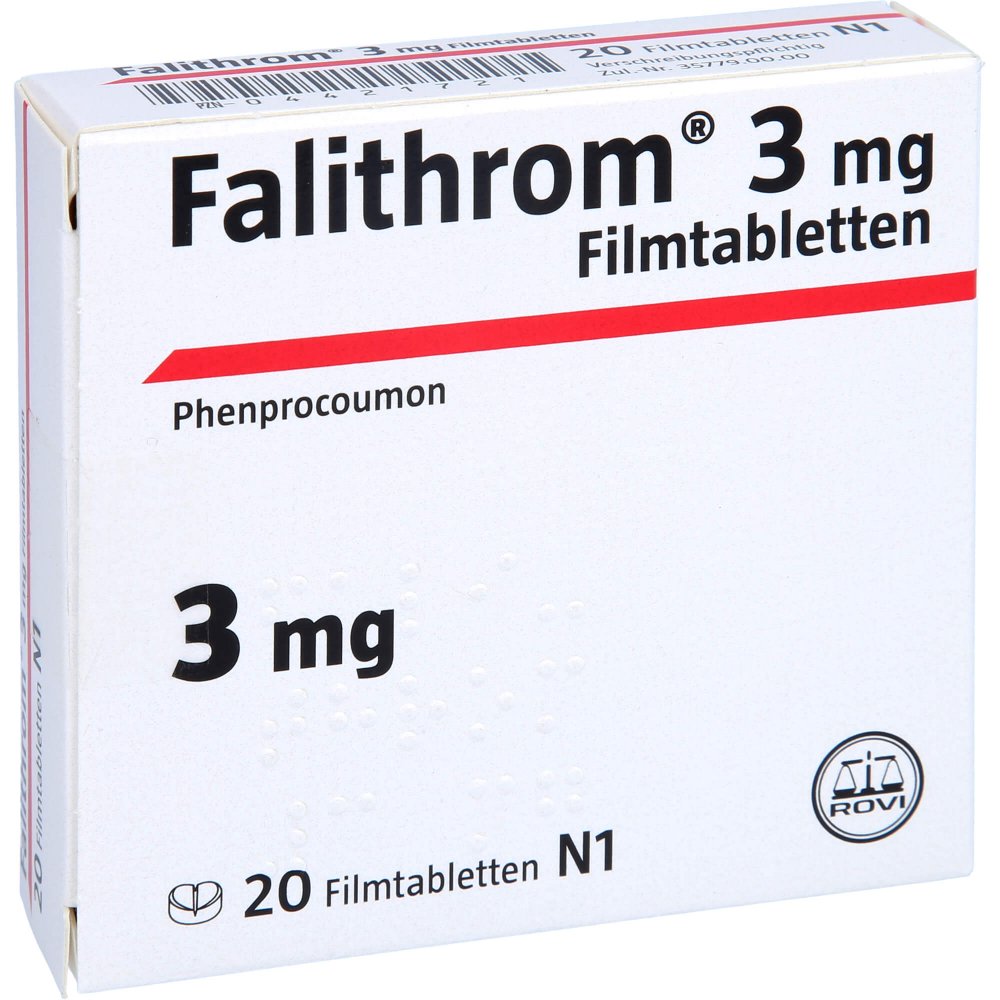 Das Produktfoto zeigt Falithrom 3 Mg Filmtabletten (20 stk) PZN 04421721