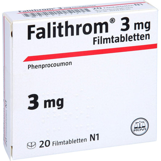 Das Produktfoto zeigt Falithrom 3 Mg Filmtabletten (20 stk) PZN 04421721