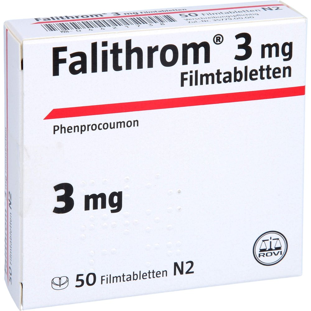 Das Produktfoto zeigt Falithrom 3 Mg Filmtabletten (50 stk) PZN 04421738