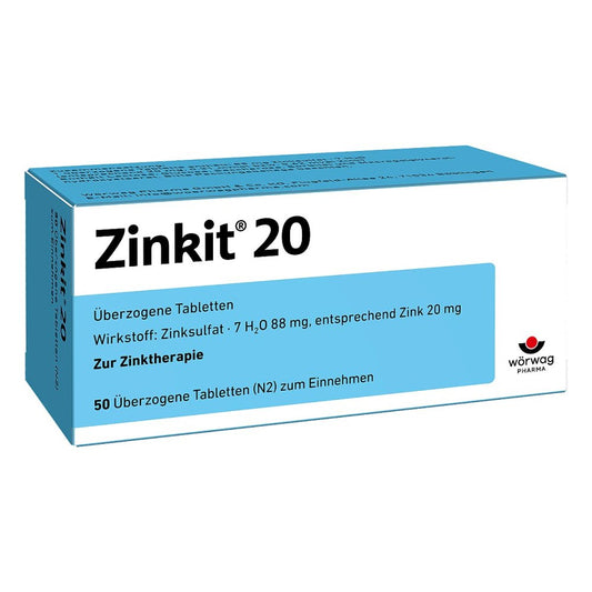 Zinkit 20 Überzogene Tabletten (50 stk)
