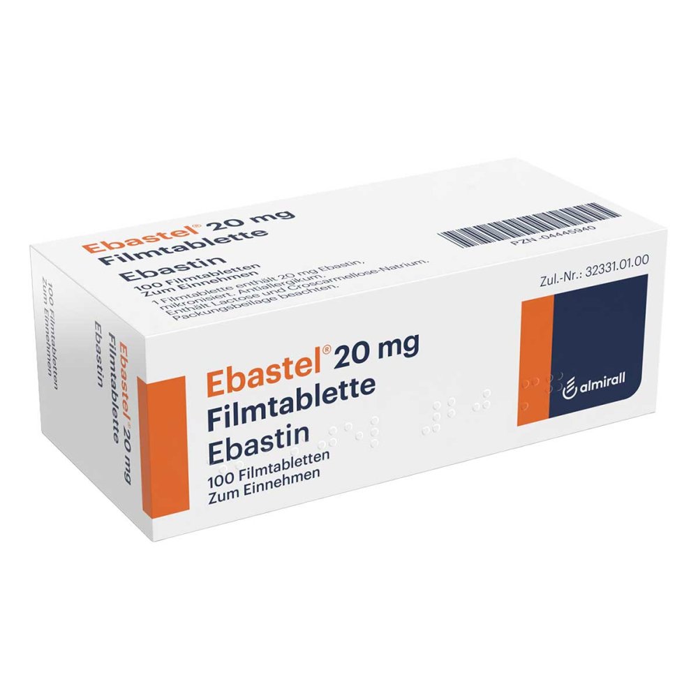 Ebastel 20 Mg Filmtabletten (100 stk)