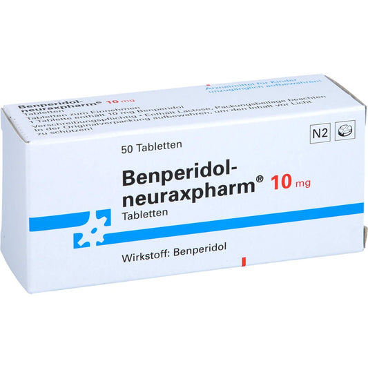 Das Produktfoto zeigt Benperidol-Neuraxpharm 10 Mg Tabletten (50 stk) PZN 04463375